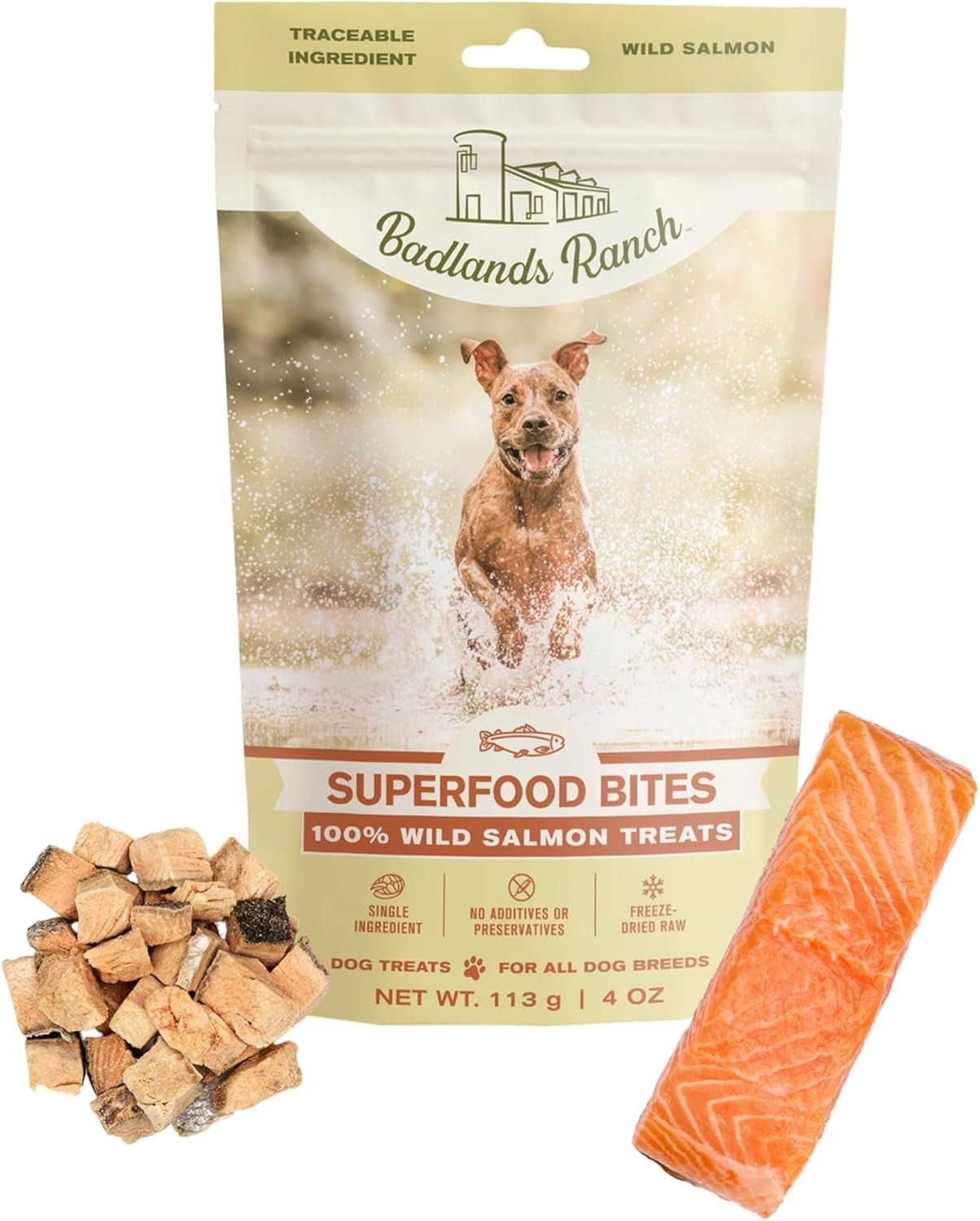- Superfood Bite, Freeze-Dried Raw Dog Treats - Protein Rich, Train & Reward, Traceable Single Ingredient by Katherine Heigl (Wild Salmon)