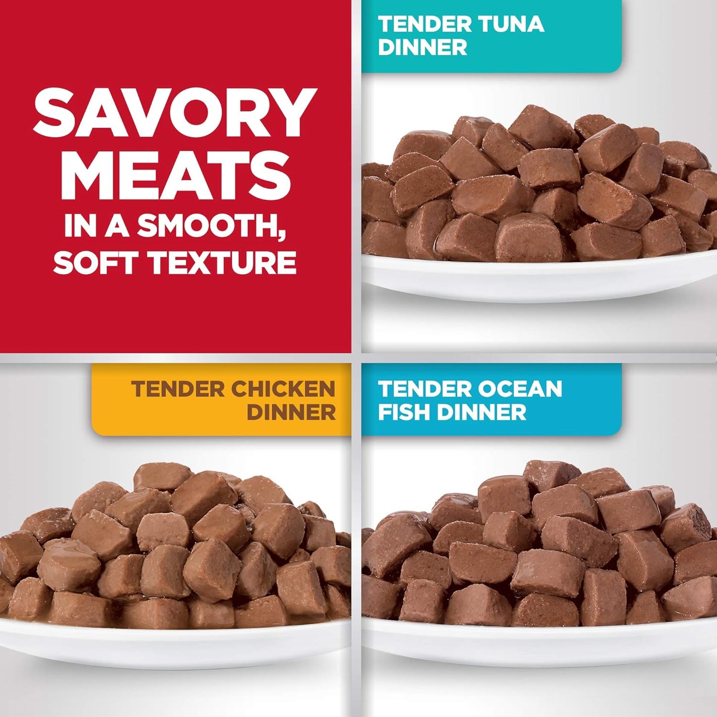 Adult 1-6, Adult 1-6 Premium Nutrition, Wet Cat Food, Variety Pack: Tuna, Chicken, Ocean Fish Stew, 2.8 Oz Pouch Variety Pack, Case of 12