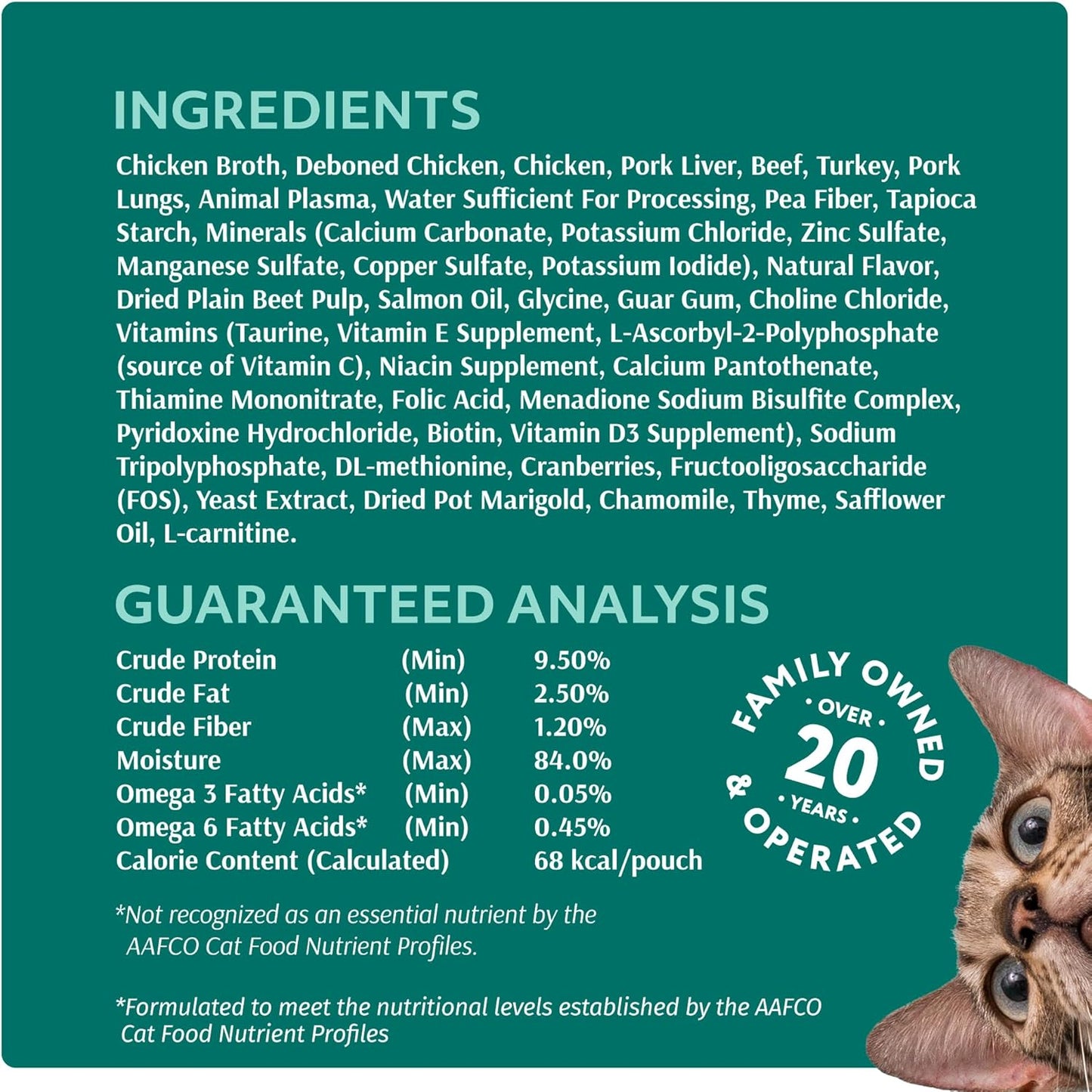 Wet Cat Food Variety Pack - Grain Free Tender Morsels, High Protein Premium Nutrition Made with Natural European Ingredients in Savory Gravy, Adult Cat Food Wet Pouches 3Oz Pouch (Pack of 12)