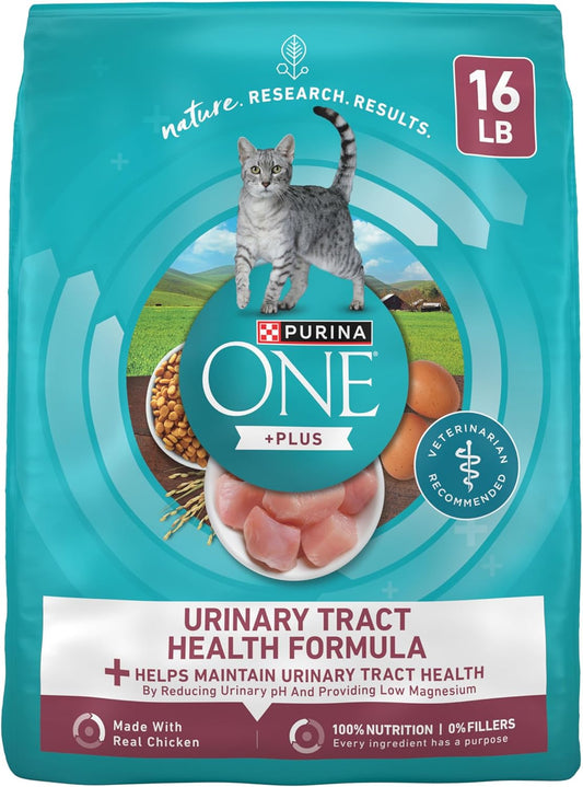 High Protein Dry Cat Food, +Plus Urinary Tract Health Formula - 16 Lb. Bag