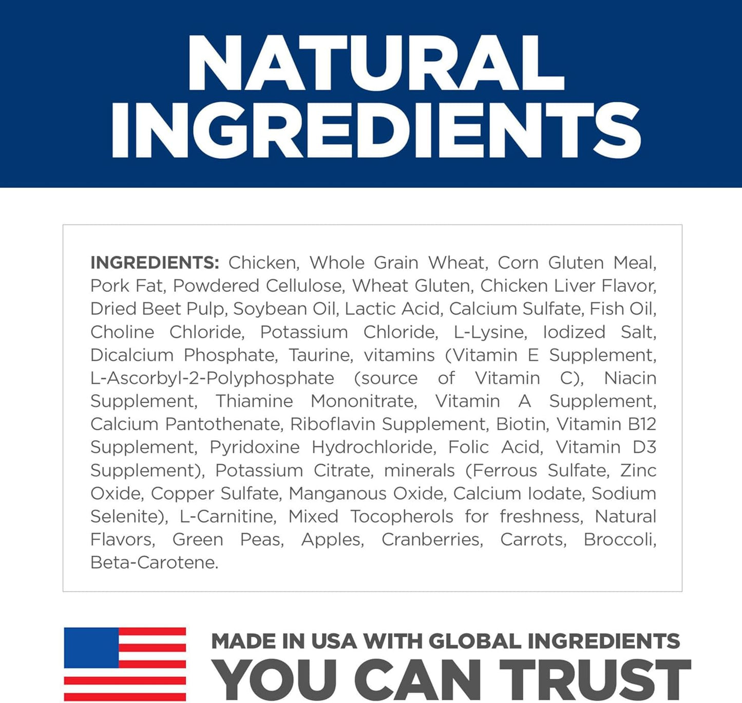 Adult 1-6 Urinary Hairball Control Dry Cat Food, Chicken Recipe, 3.5 Lb. Bag