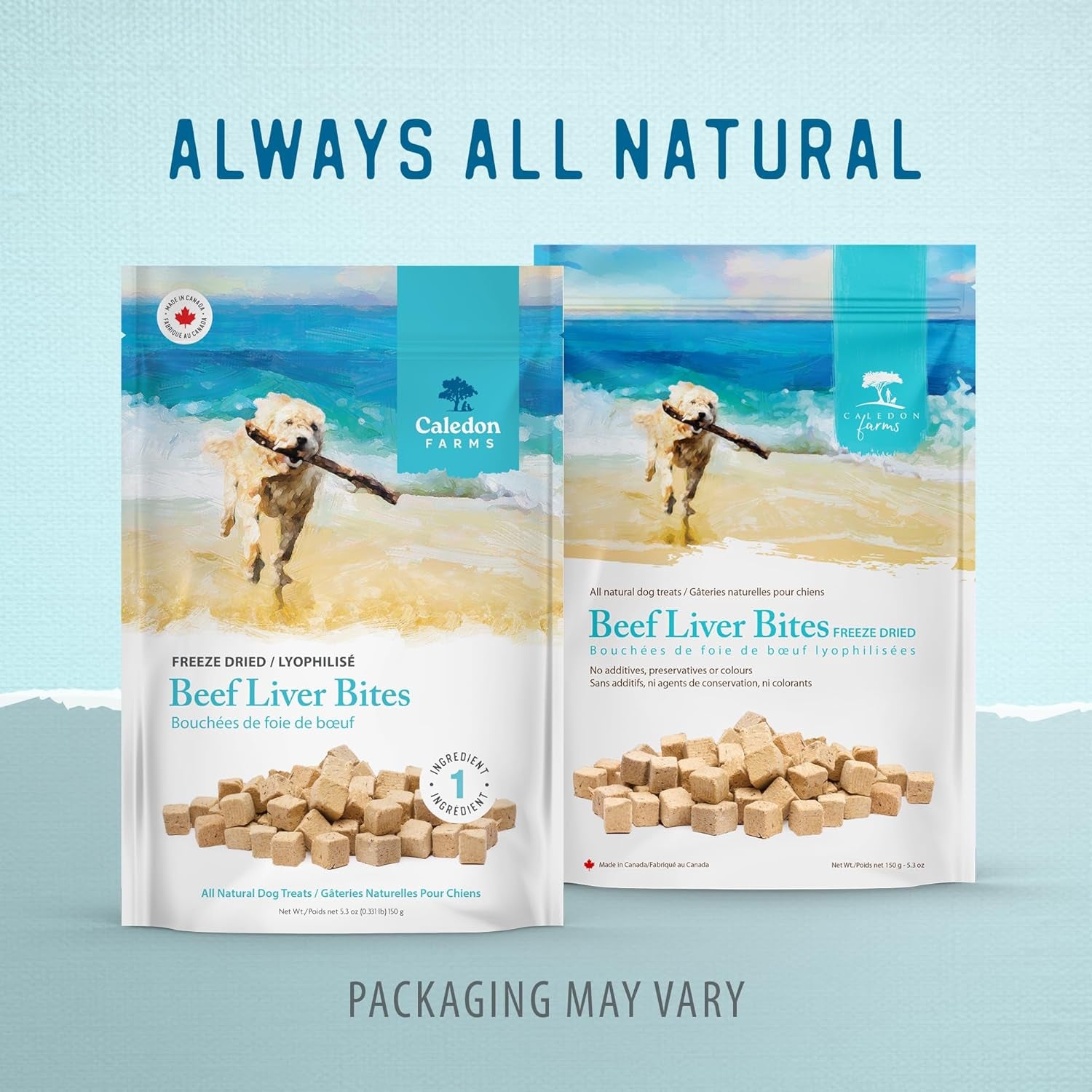 Freeze Dried Beef Liver Bites Dog Treats, 150 Grams/5.3Oz