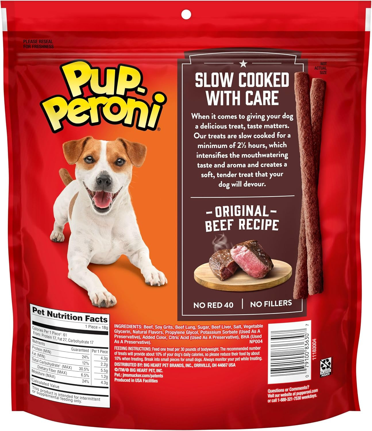 Dog Treats, Original Beef Flavor, 22.5 Ounce, Made with Real Beef