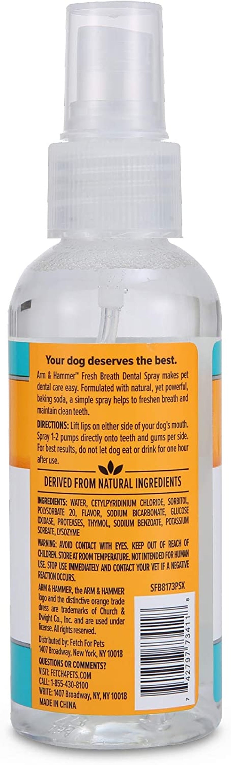 for Pets Dog Oral Care Spray - Fresh Breath & Teeth Cleaning Spray - Pet Breath Freshener - Reduce Plaque & Tartar Buildup - Healthy Mouth Hygiene Solution for Dogs - Mint Flavor, 4 Oz