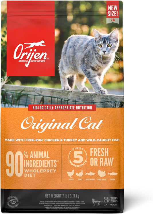 Grain Free High Protein Premium Dry Cat Food Original Recipe 7Lb Bag