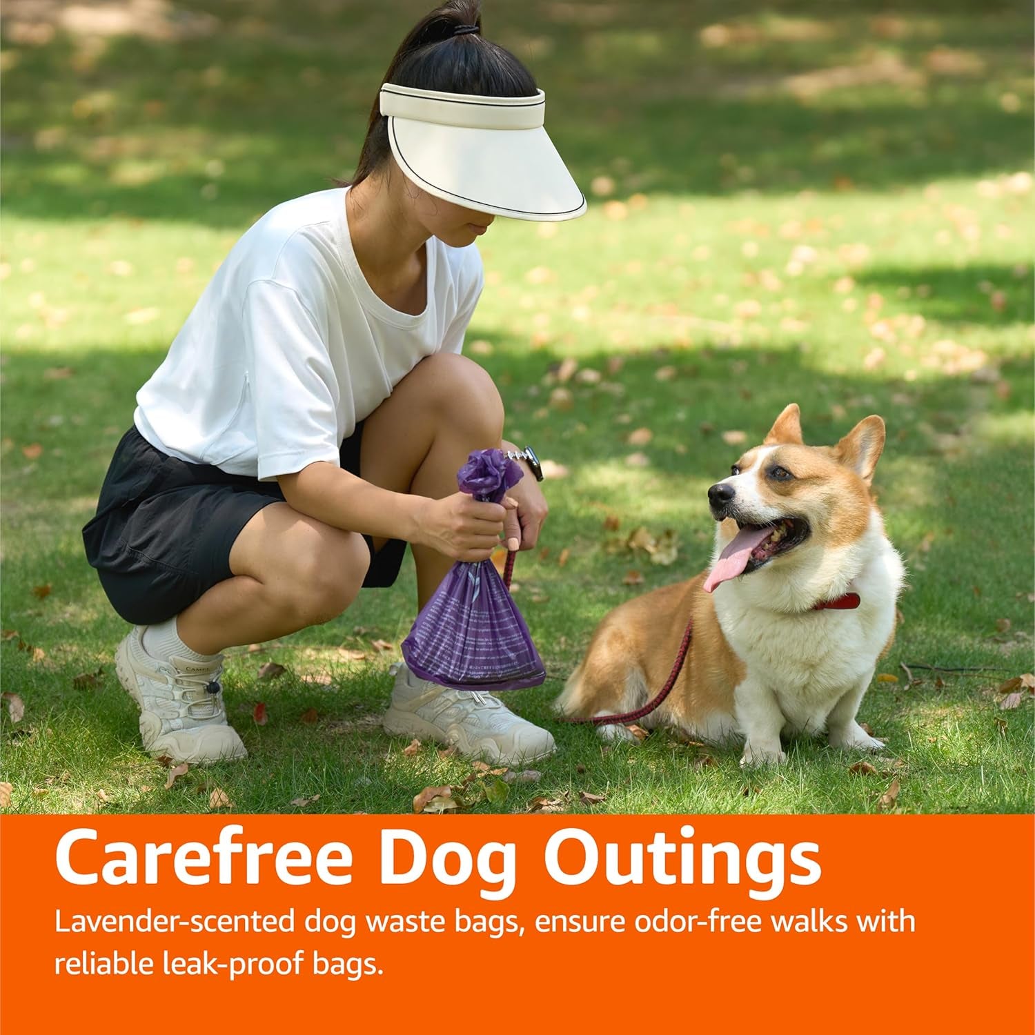 Premium Lavender Scented Standard Dog Waste Bags, 900 Bags,15 Count (Pack of 60)