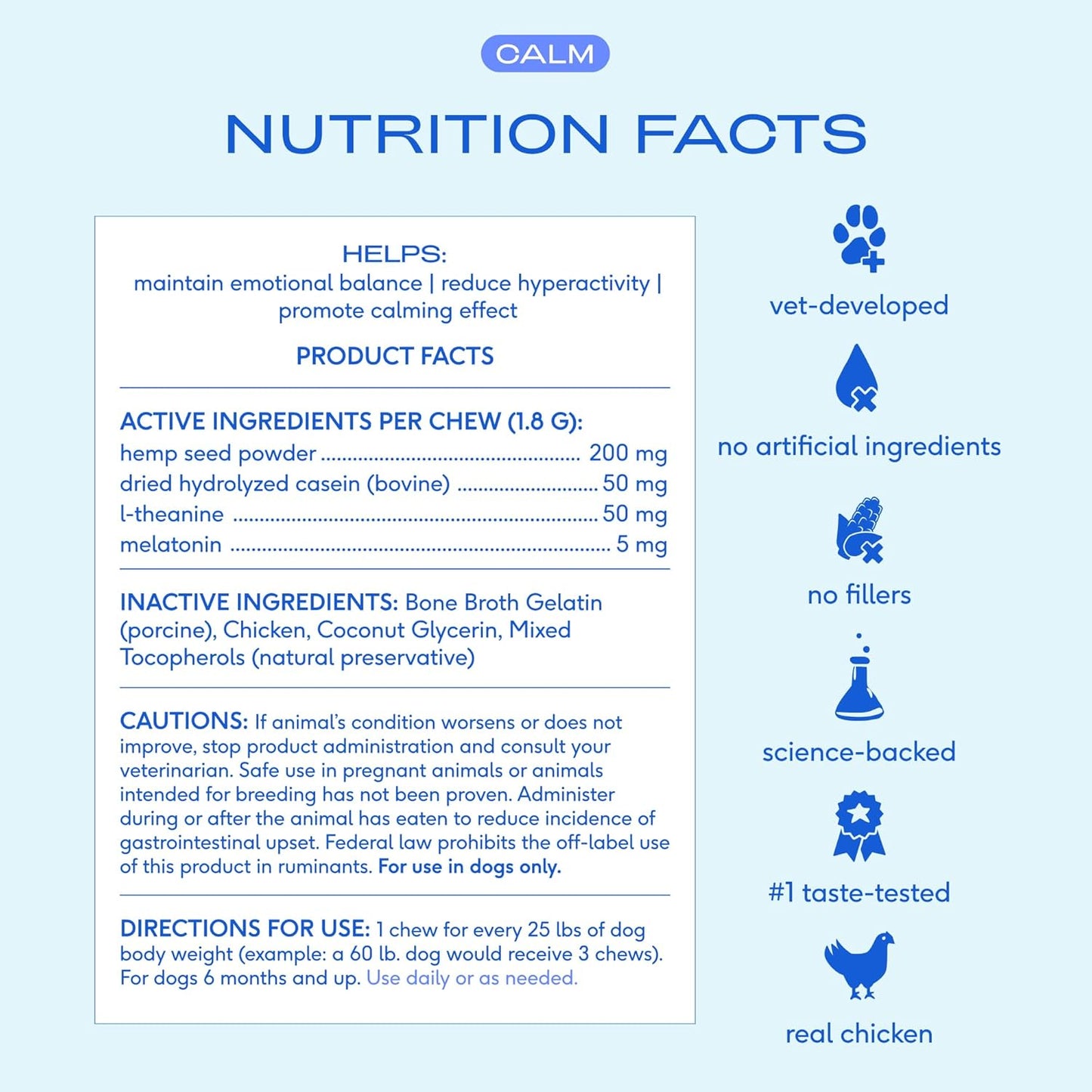 Calming Chews for Dogs - Melatonin for Dogs Anxiety Relief - Grain Free All Natural Hemp Calming Treats & L-Theanine Helps Manage Stress & Separation Anxiety - Puppy Sleep Aid - 60 Chews