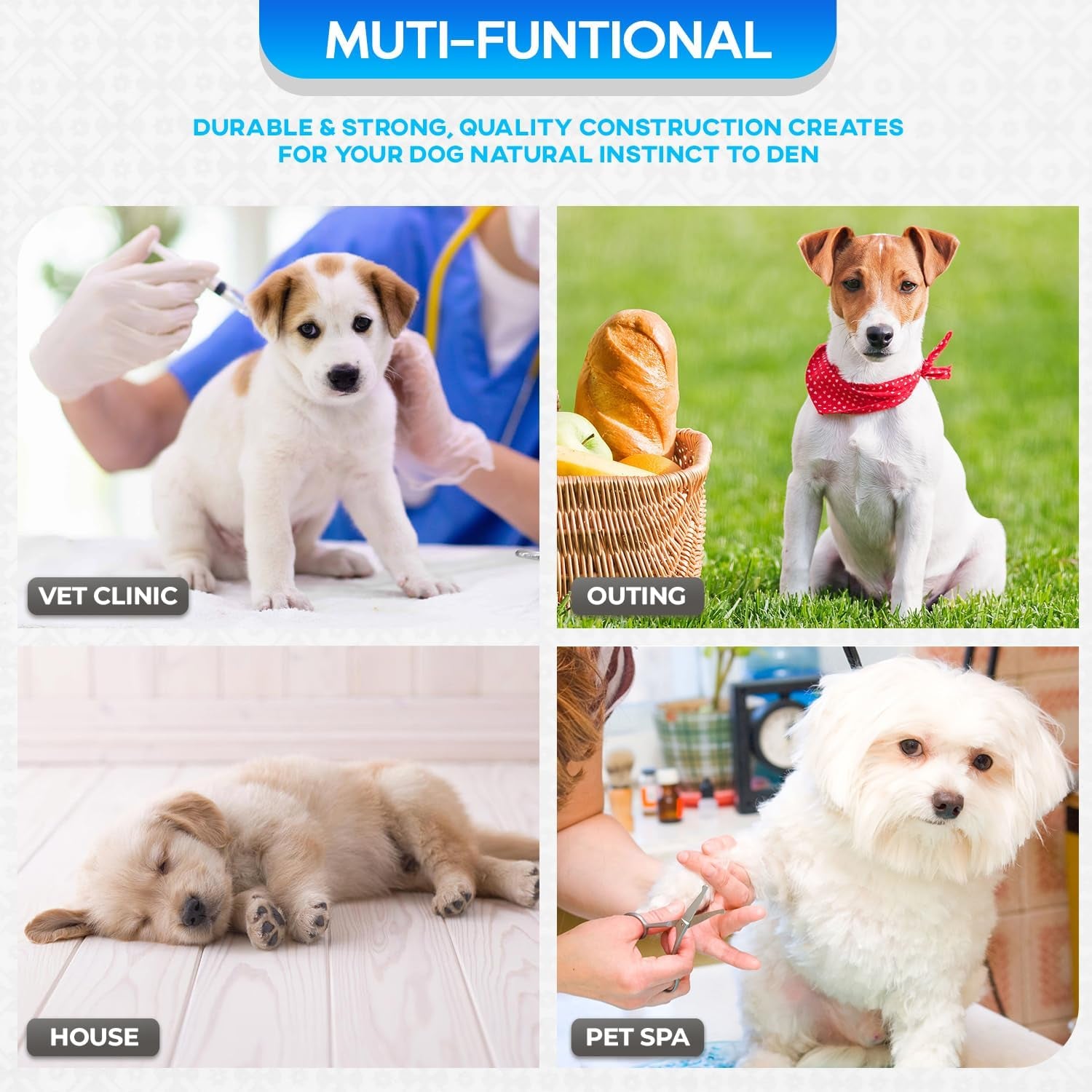 Dog Crate for Small Dogs 18 Inch Folding Metal Wire Pet Cage Single Door W/Divider Panel Indoor Outdoor Kennel Leak-Proof Plastic Tray,Black