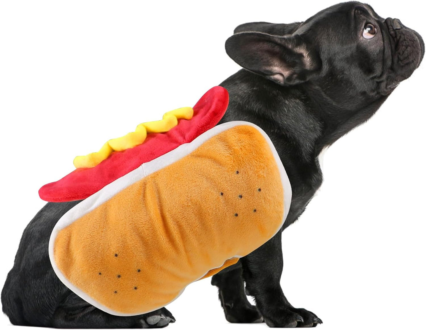 Dog Hot Dog Costume, Dog Halloween Costumes Funny Pet Hot Dog Costume for XS Small Medium Dogs Cats Pets (Medium)