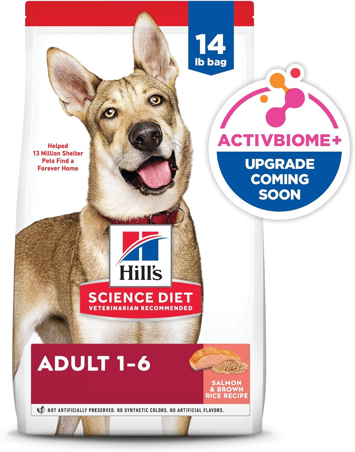 Adult 1-6, Adult 1-6 Premium Nutrition, Dry Dog Food, Salmon & Brown Rice, 14 Lb Bag