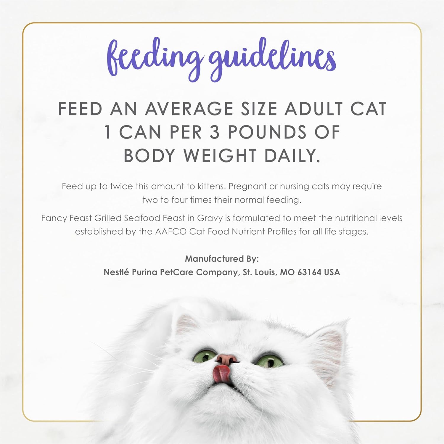 Purina  Grilled Wet Cat Food Seafood Feast in Wet Cat Food Gravy - (Pack of 24) 3 Oz. Cans