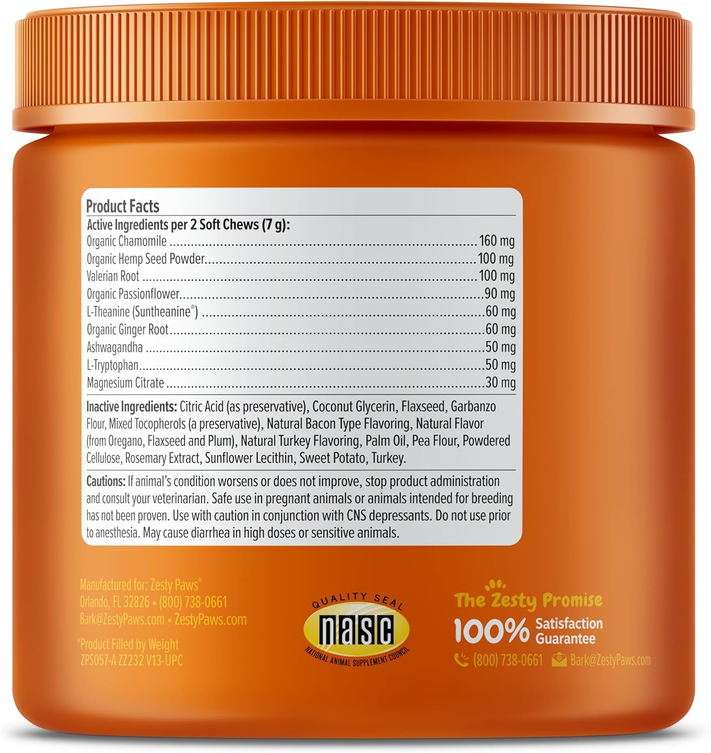 Calming Chews for Dogs - for Everyday Stress, Relaxation, Composure, and Separation Turkey 90 Count