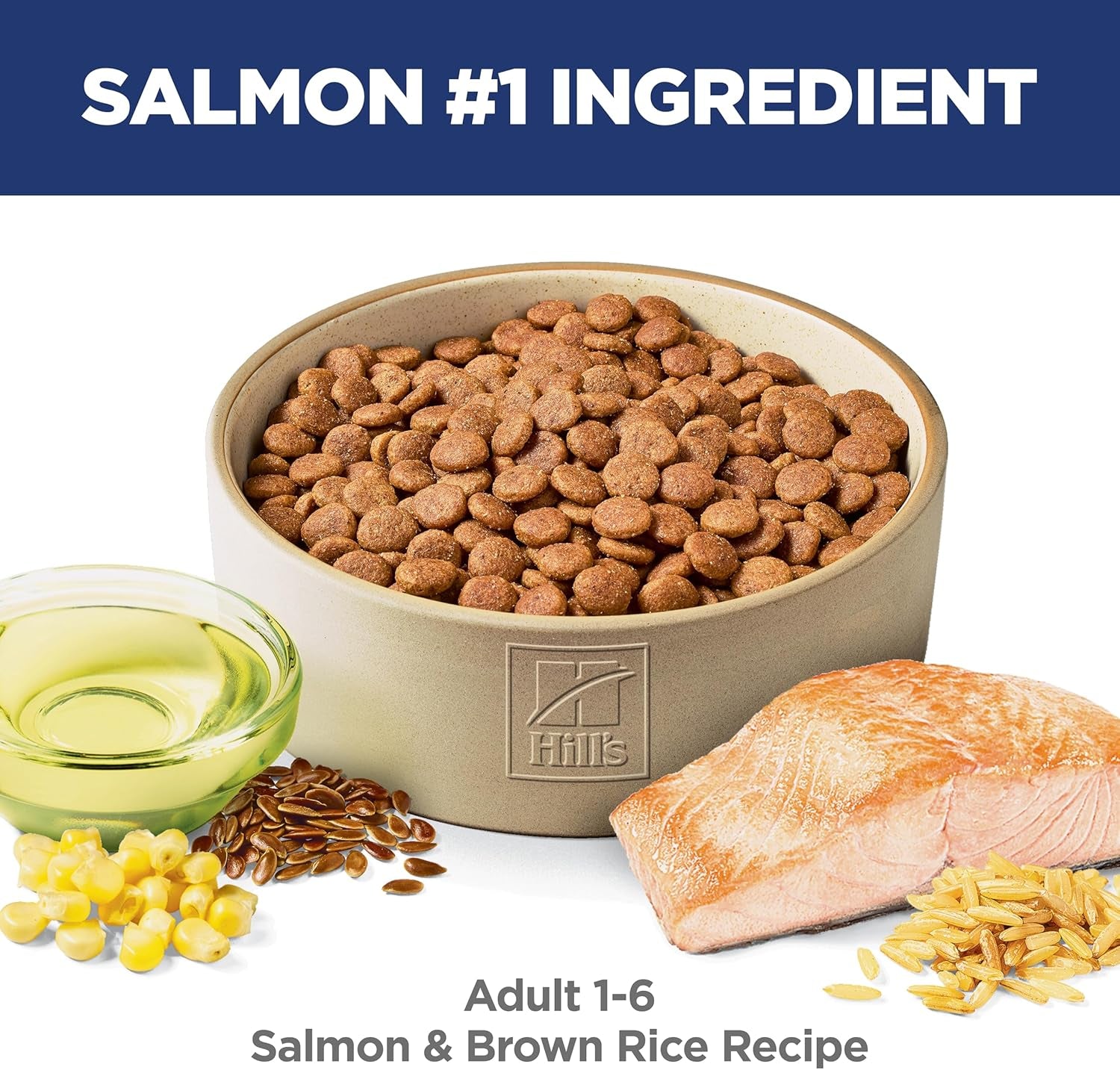 Adult 1-6, Adult 1-6 Premium Nutrition, Dry Dog Food, Salmon & Brown Rice, 14 Lb Bag