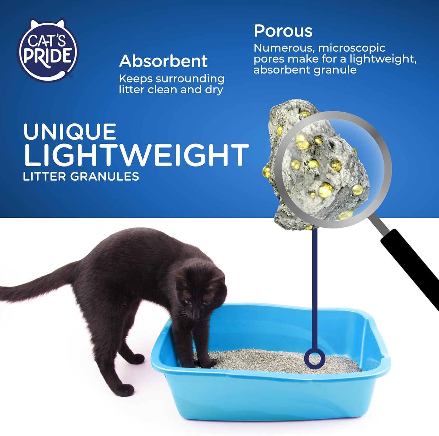 New Antibacterial Cat Litter: Destroys 99.9% of Odor-Causing Bacteria - Powerful Odor Control - Premium Lightweight Clumping Litter - Scented, 12 Pounds