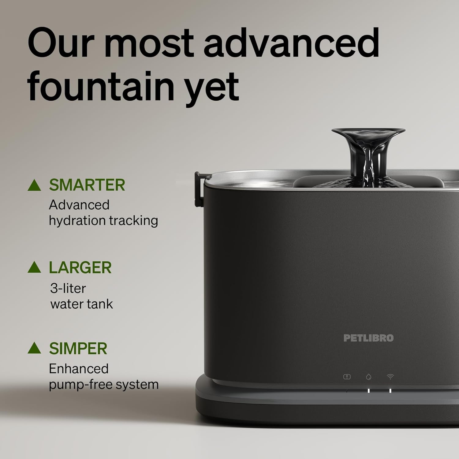 Upgrade Cat Water Fountain Stainless Steel Tray, Dockstream 2 Cat Fountain Indoor, 3L/101Oz Auto Cat Fountains for Drinking, App Monitoring Pet Water Fountain Dog, 5G Wifi Cat Water Dispenser