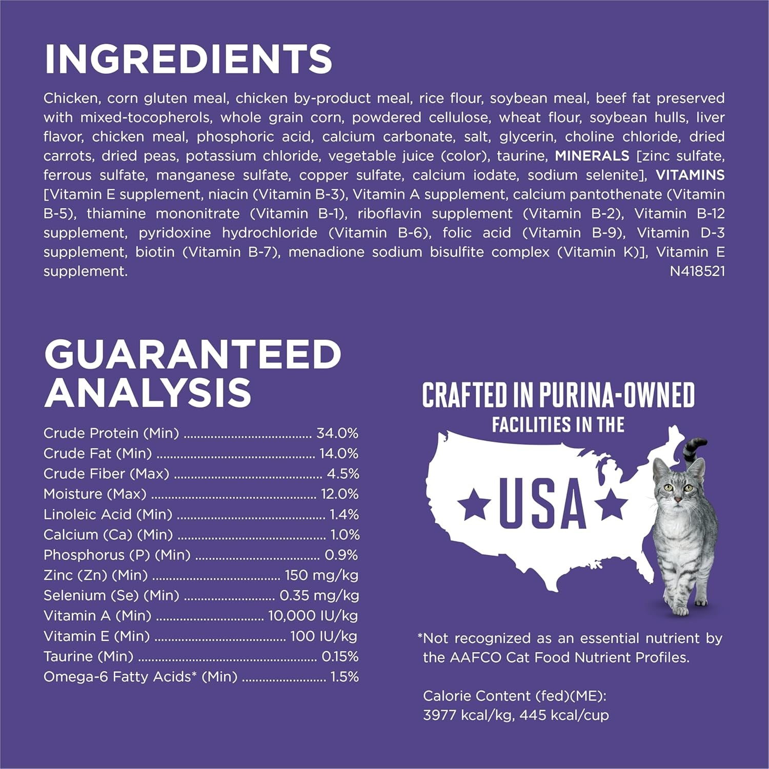 Natural Cat Food for Hairball Control, +PLUS Hairball Formula - 7 Lb. Bag