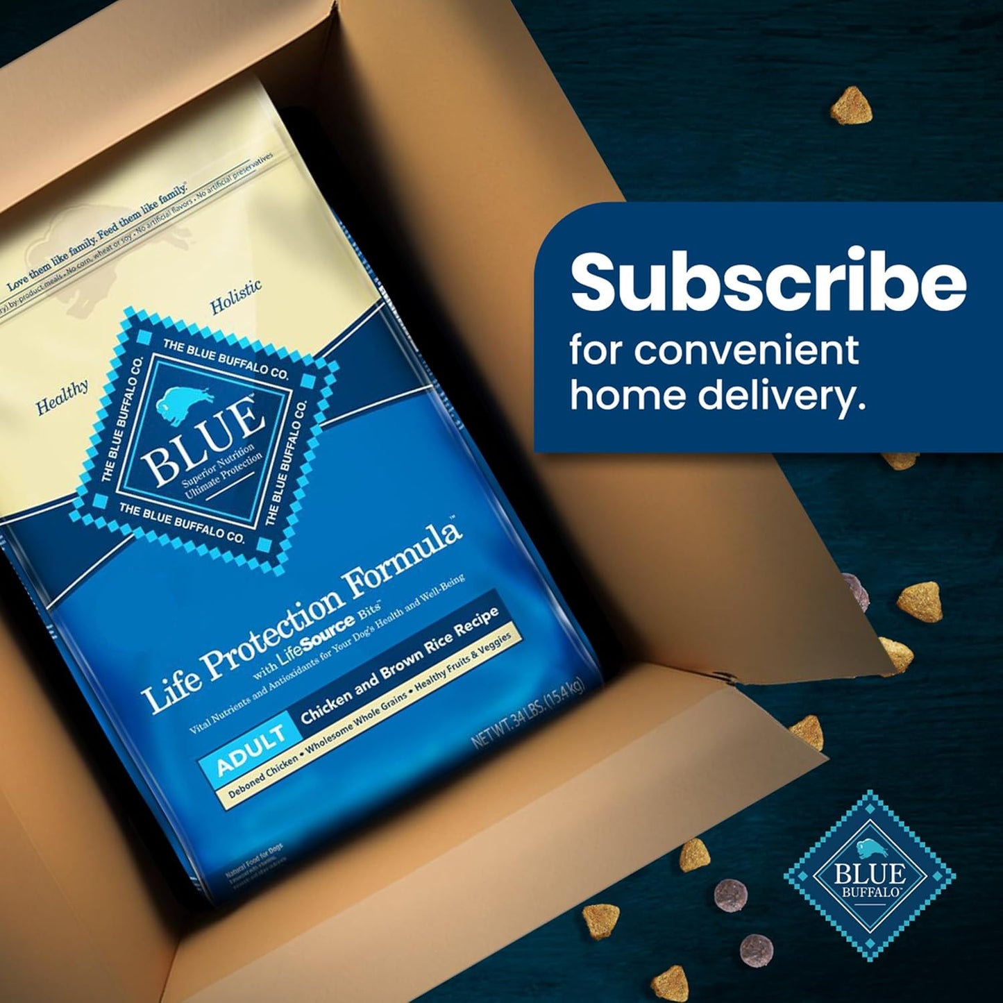 Life Protection Formula Adult Dry Dog Food, Helps Build and Maintain Strong Muscles, Made with Natural Ingredients, Chicken & Brown Rice Recipe, 15-Lb. Bag