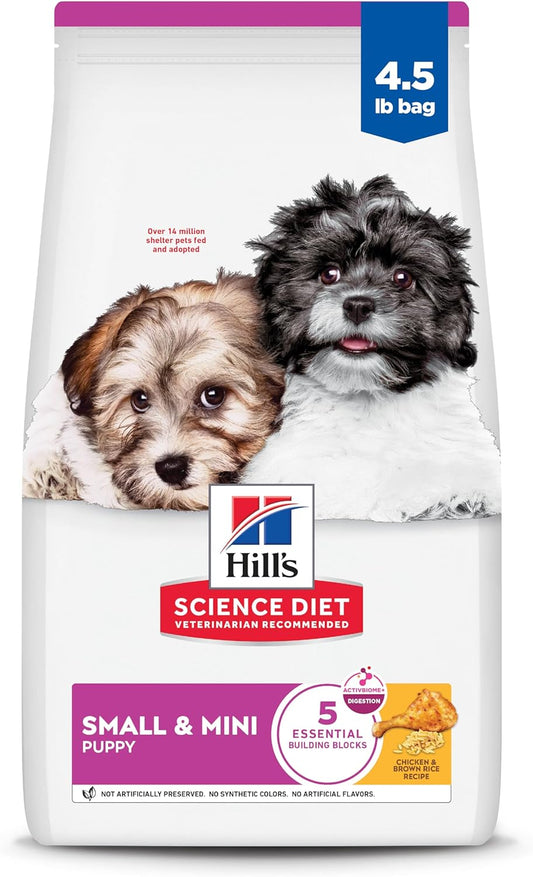 Small & Mini Chicken Meal & Brown Rice Recipe Dry Dog Food 4.5 Lbs.