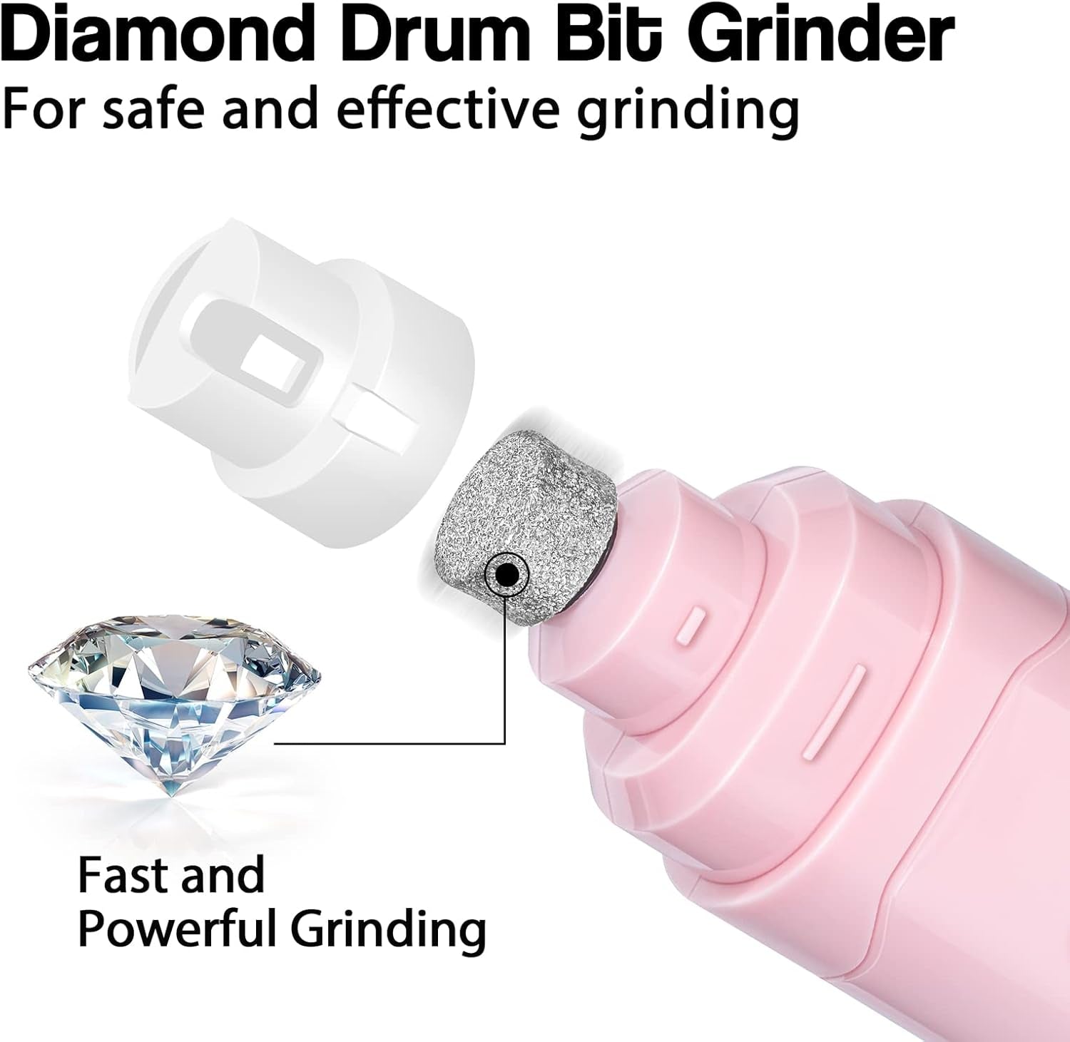 Dog Nail Grinder Upgraded - Professional 2-Speed Electric Rechargeable Pet Nail Trimmer Painless Paws Grooming & Smoothing for Small Medium Large Dogs & Cats