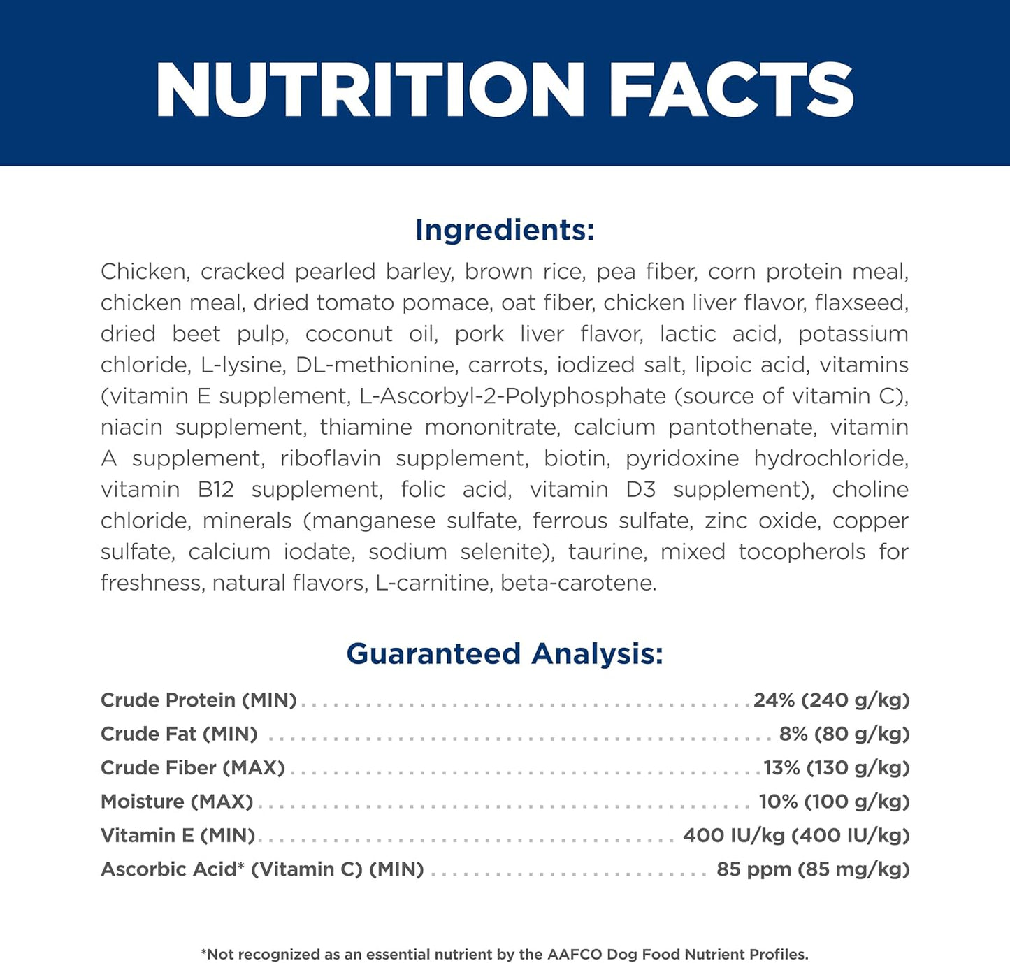 Perfect Weight, Adult 1-6, Weight Management Support, Dry Dog Food, Chicken & Brown Rice, 4 Lb. Bag