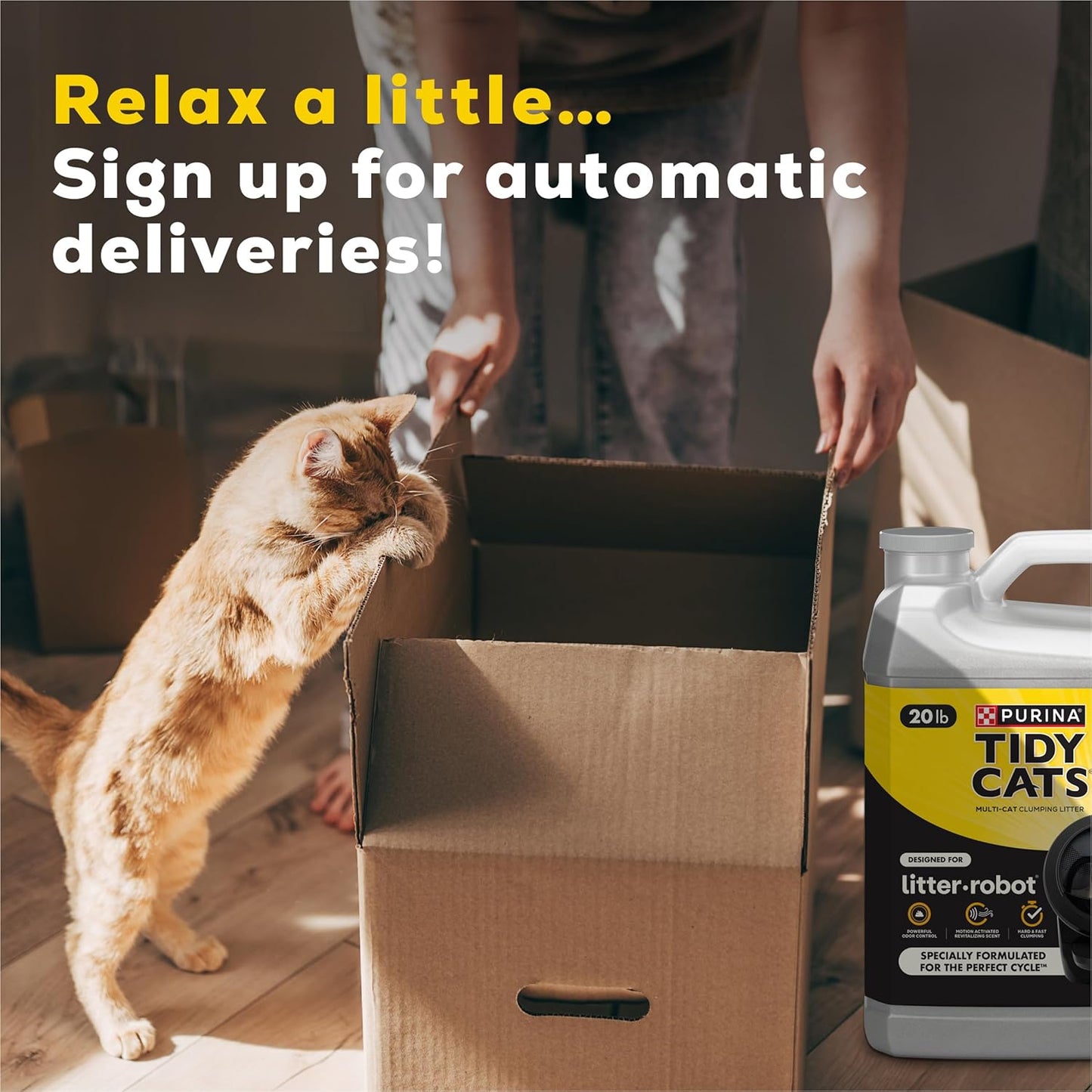 Purina  Cat Litter for Litter-Robot Clumping Cat Litter Odor Control Formula - 22 Lb. Box