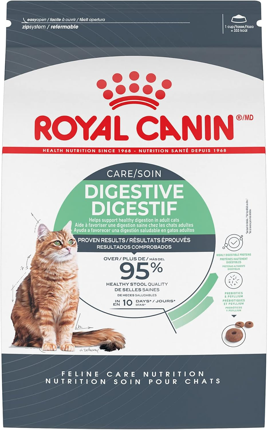 Feline Care Nutrition Digestive Care Adult Dry Cat Food, 3 Lb Bag
