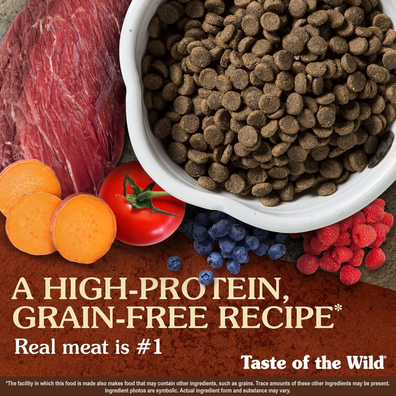 High Prairie Canine Grain-Free Recipe with Roasted Bison and Roasted Venison Adult Dry Dog Food, Made with High Protein from Real Meat and Guaranteed Nutrients and Probiotics 14Lb