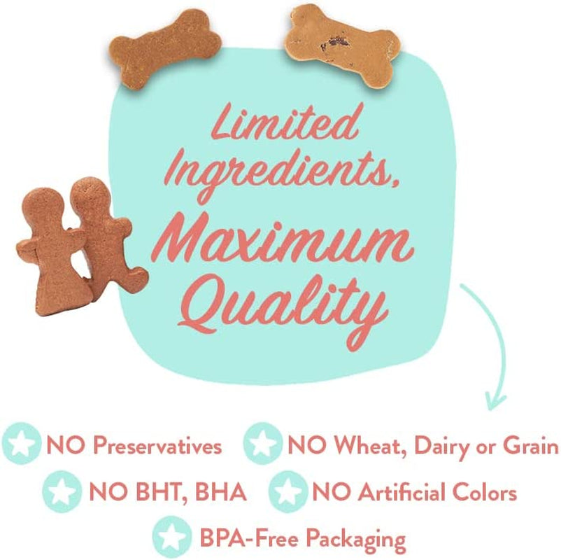 Pumpkin Healthy Dog Treats - Multipack, Grain-Free, Human-Grade, All Natural Dog Training Treats & Biscuits Made in the USA - 3-Pack (5 Oz)