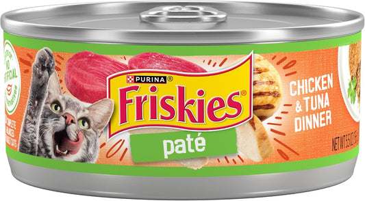 Purina  Wet Cat Food Pate, Chicken and Tuna Dinner - (Pack of 24) 5.5 Oz. Cans