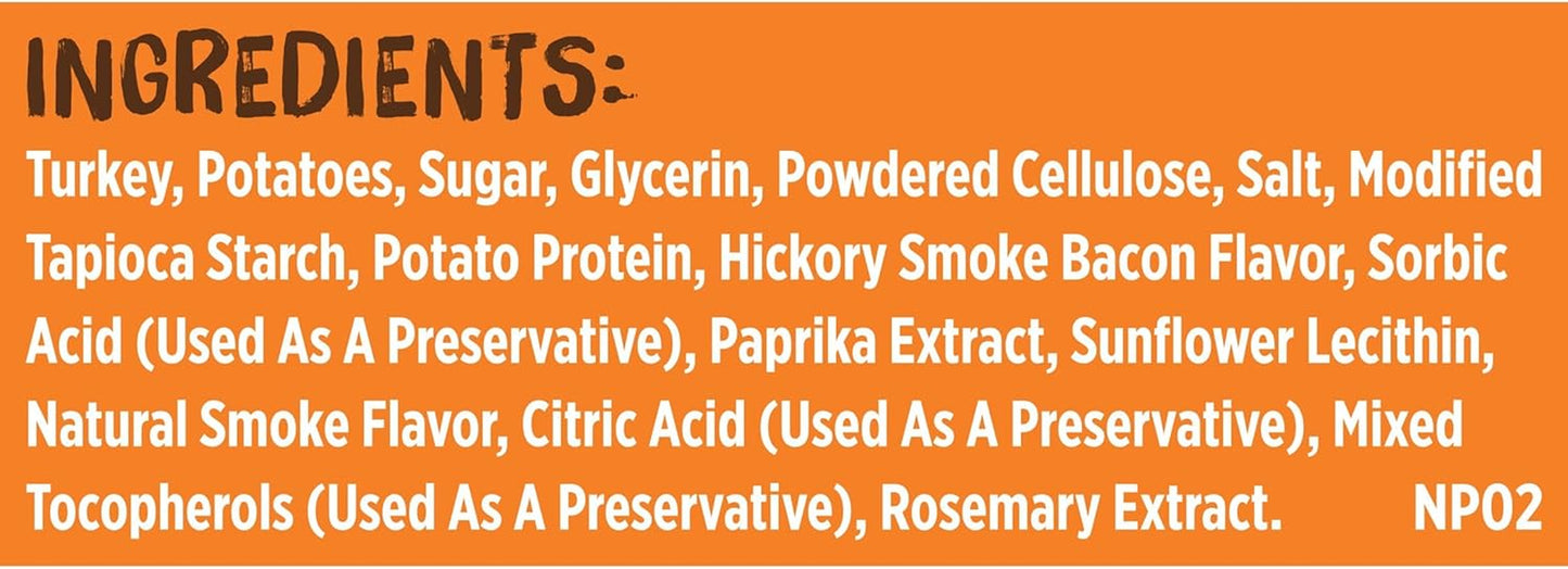 Rachael Ray  Turkey Bites Turkey Recipe with Hickory Smoke Bacon Flavor Dog Treats, 12 Oz. Pouch