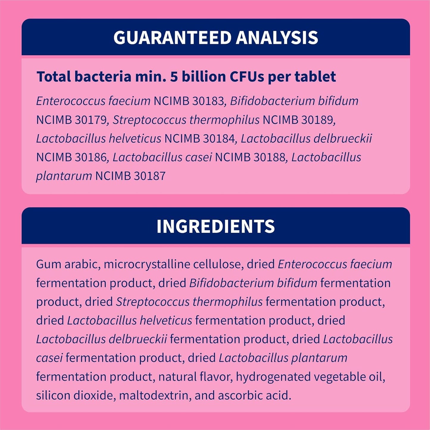 Nutramax Proviable Probiotics for Dogs, Daily Digestive Health Supplement with Multiple Strains of Bacteria, Dog Probiotics plus Prebiotics, 60 Chewable Tablets