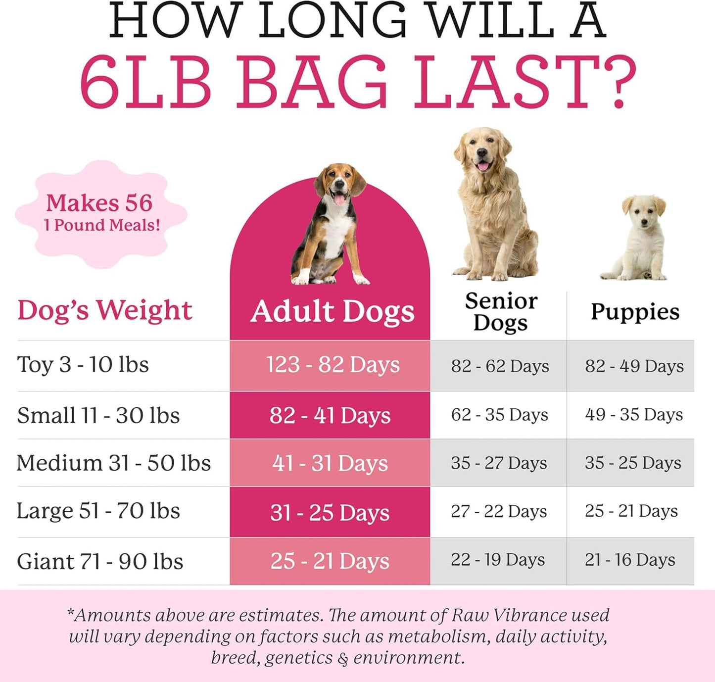 Raw Vibrance Grain Free Dehydrated Foundation for Raw Diet Dog Food (6 Pounds)