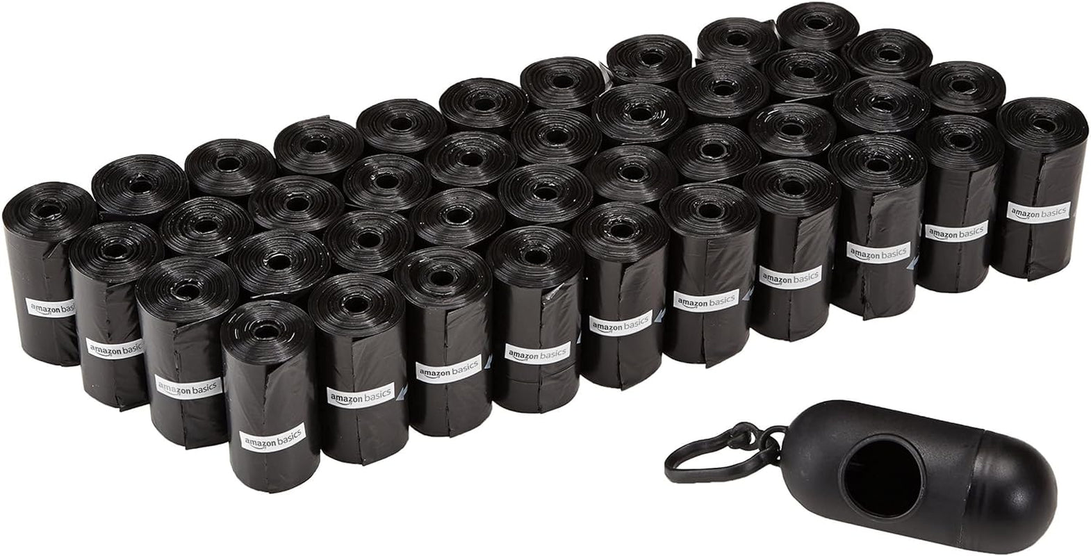 Dog Poop Bags with Dispenser, 600 Count, Enhanced for Guaranteed Leakproof, Unscented, Includes Leash Clip