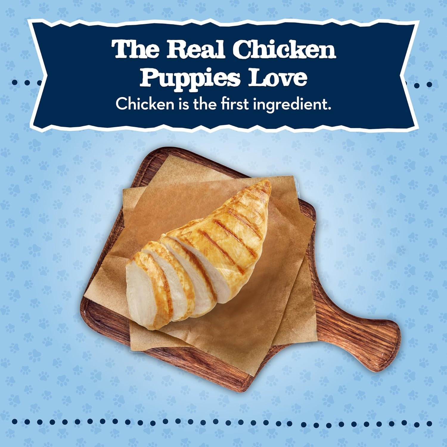Baby BLUE Soft Biscuits with DHA, Natural Dog Treats for Puppies, Great for Training, with Chicken & Carrots, 8-Oz. Bag