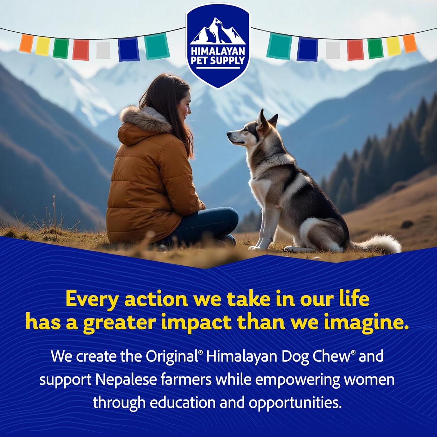 Original Yak Cheese Dog Chews,100% Natural, Long Lasting, Gluten Free, Healthy & Safe Canine Treats, Lactose & Grain Free, Protein Rich, Mixed Sizes, Dogs 65 Lbs & Smaller, 4 Count