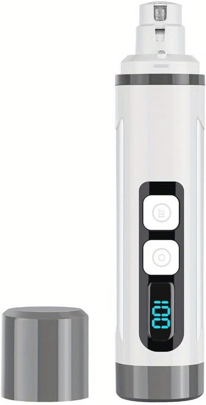 Dog Nail Grinder Quiet-2024 Release Ultra-Quiet Dog & Cat Nail Grinder with LED Light & Battery Display - Painless Nail Trimmer for Small to Large Pets, Thick Nails, and Sensitive Paws
