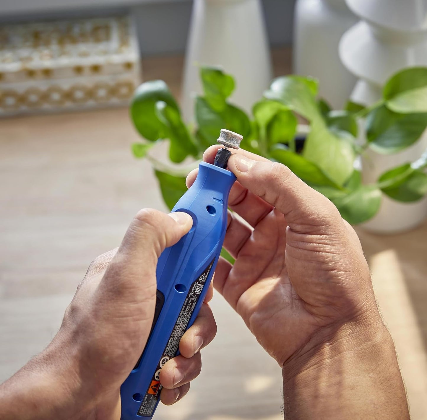 416HP Diamond-Coated Rotary Nail Grinder Bit - Ideal for Dog Nail Grooming, Gentle with Precise Control