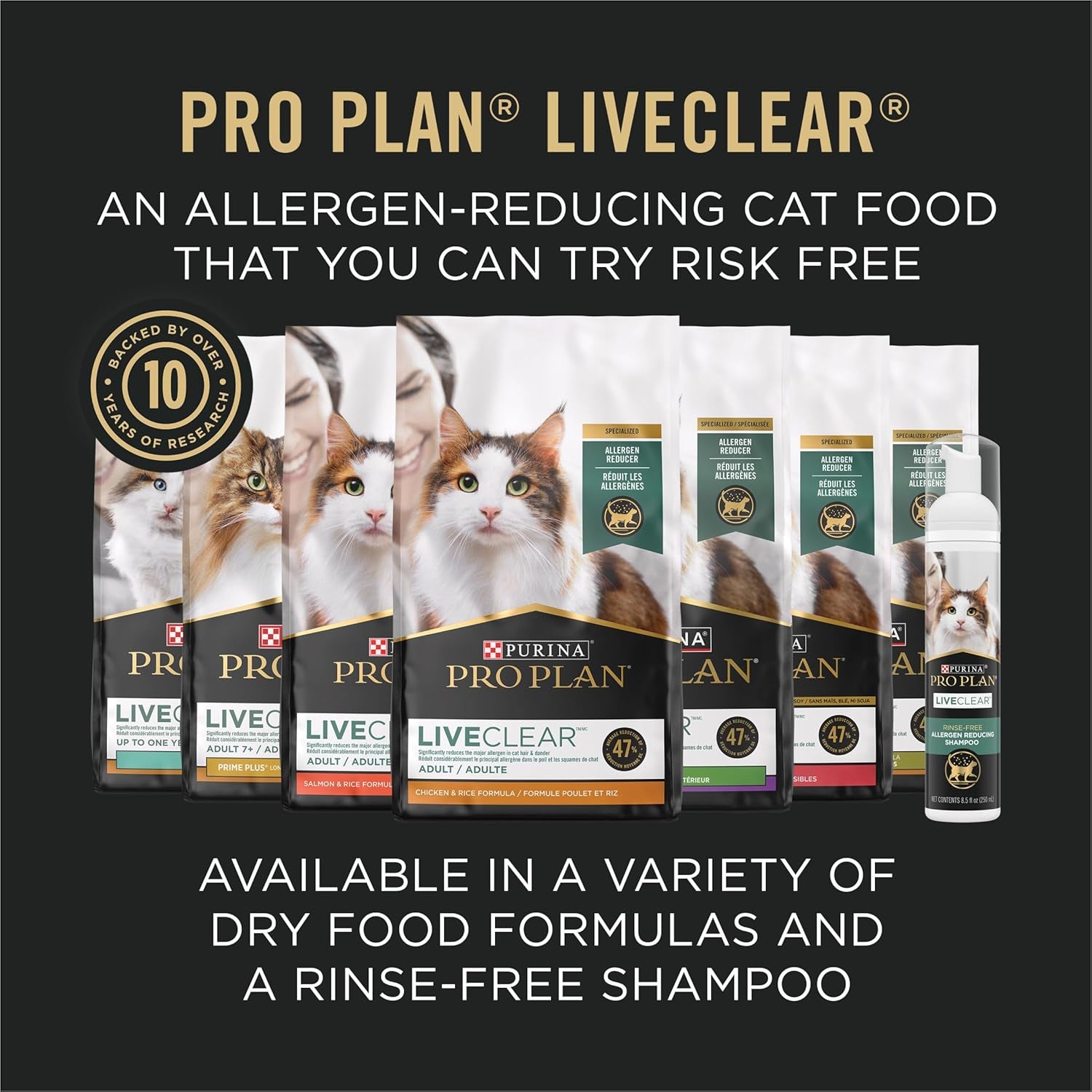 Liveclear Cat Allergen Reducing Adult Dry Cat Food with Salmon and Rice