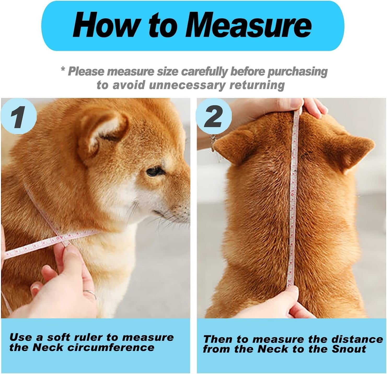 Dog Cone Collar Adjustable after Surgery, Comfortable Pet Recovery Collar & Cone for Large Medium Small Dogs, Elizabethan Dog Neck Collar Plastic Practical