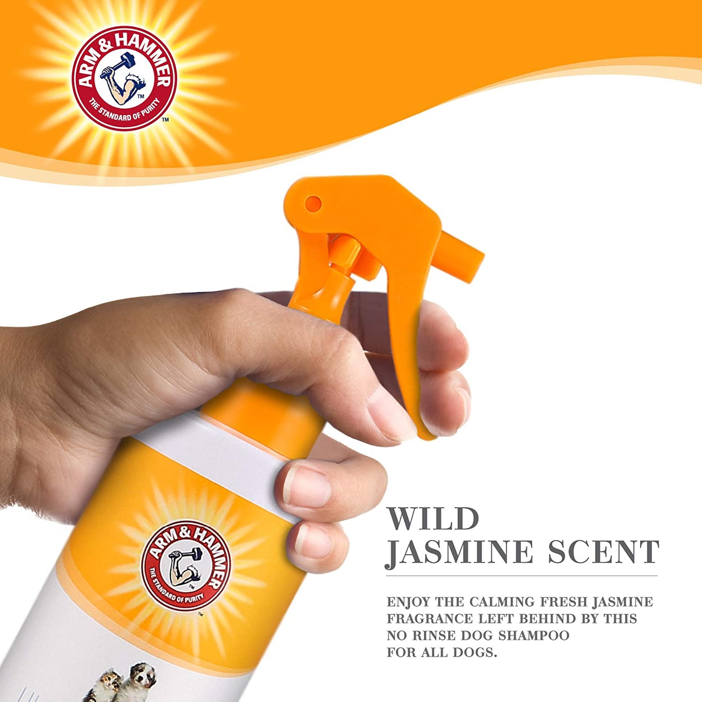 for Pets Ultra Fresh Waterless Bath Spray in White Jasmine Scent | Dry Dog Shampoo, Deodorizer