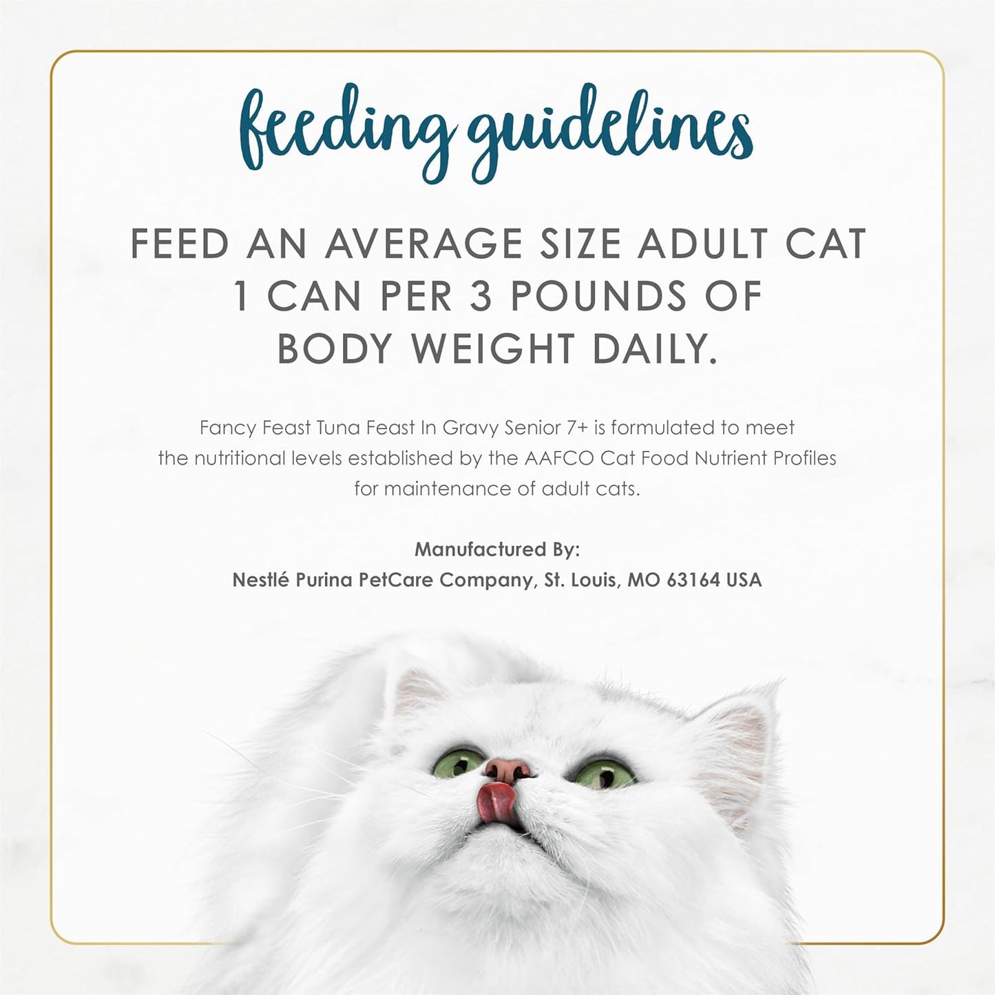 Purina  Senior Wet Cat Food 7 Years plus Tuna Feast in Gravy Minced - (Pack of 24) 3 Oz. Cans