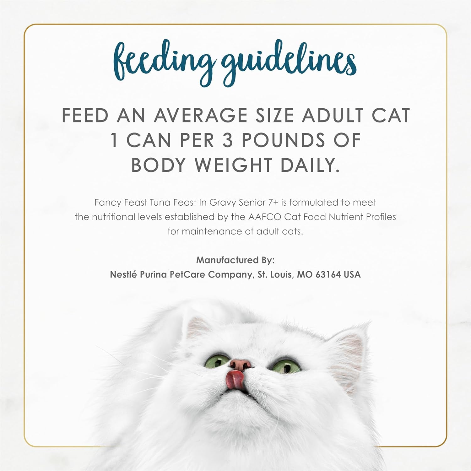 Purina  Senior Wet Cat Food 7 Years plus Tuna Feast in Gravy Minced - (Pack of 24) 3 Oz. Cans