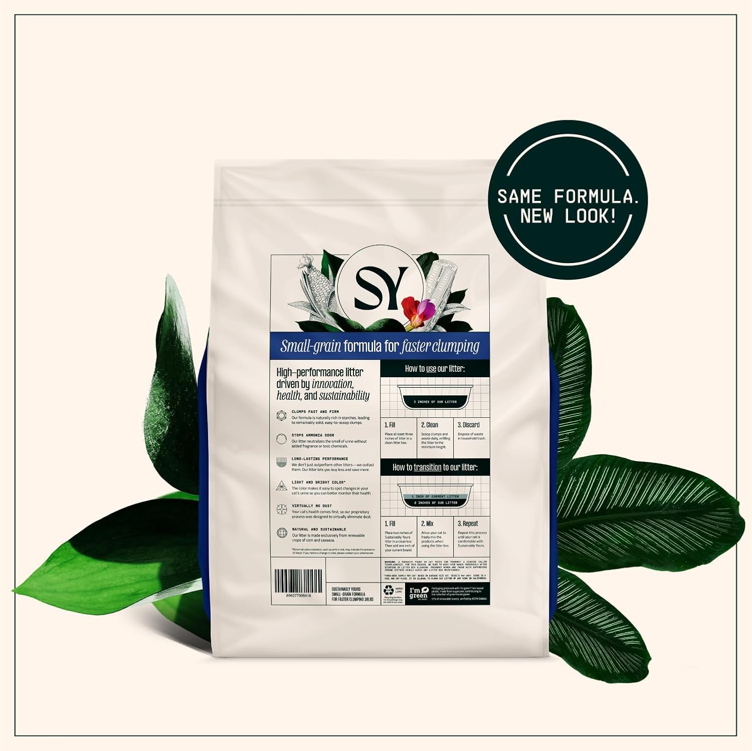 Cat Litter, Small-Grain Formula 10 Lbs