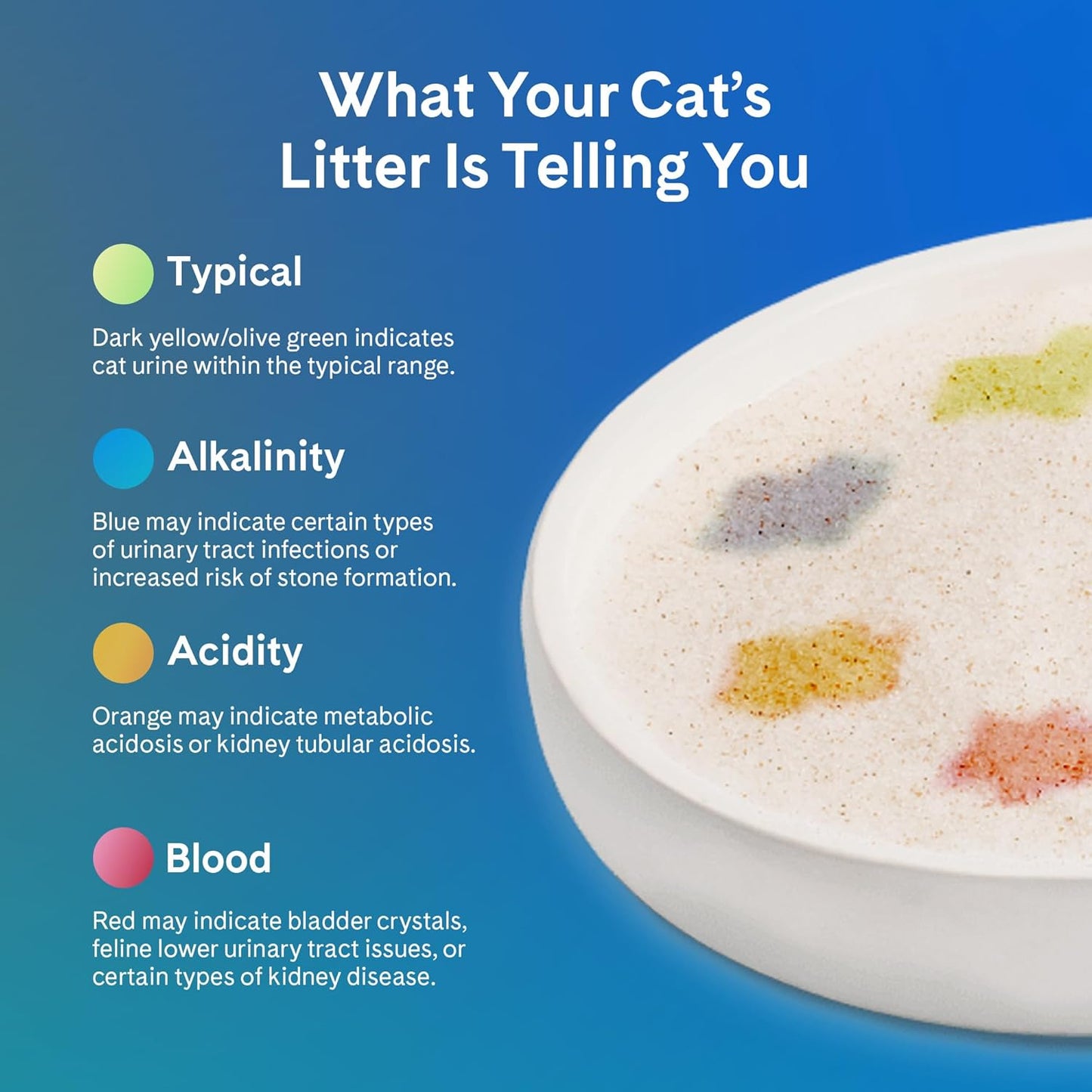 Prettylitter Health Monitoring Cat Litter (Unscented, Non Clumping) | Lightweight & Low Tracking, Color Changing Silica Gel Crystals, Advanced Odor Control — 6 Lbs, Pack of 2 (Two Month Supply)