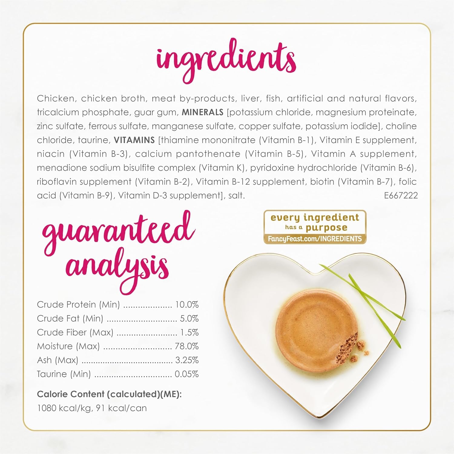 Chicken Feast Classic Pate Collection Grain Free Wet Cat Food Multi-Pack - (Pack of 24) 3 Oz. Pull-Top Cans