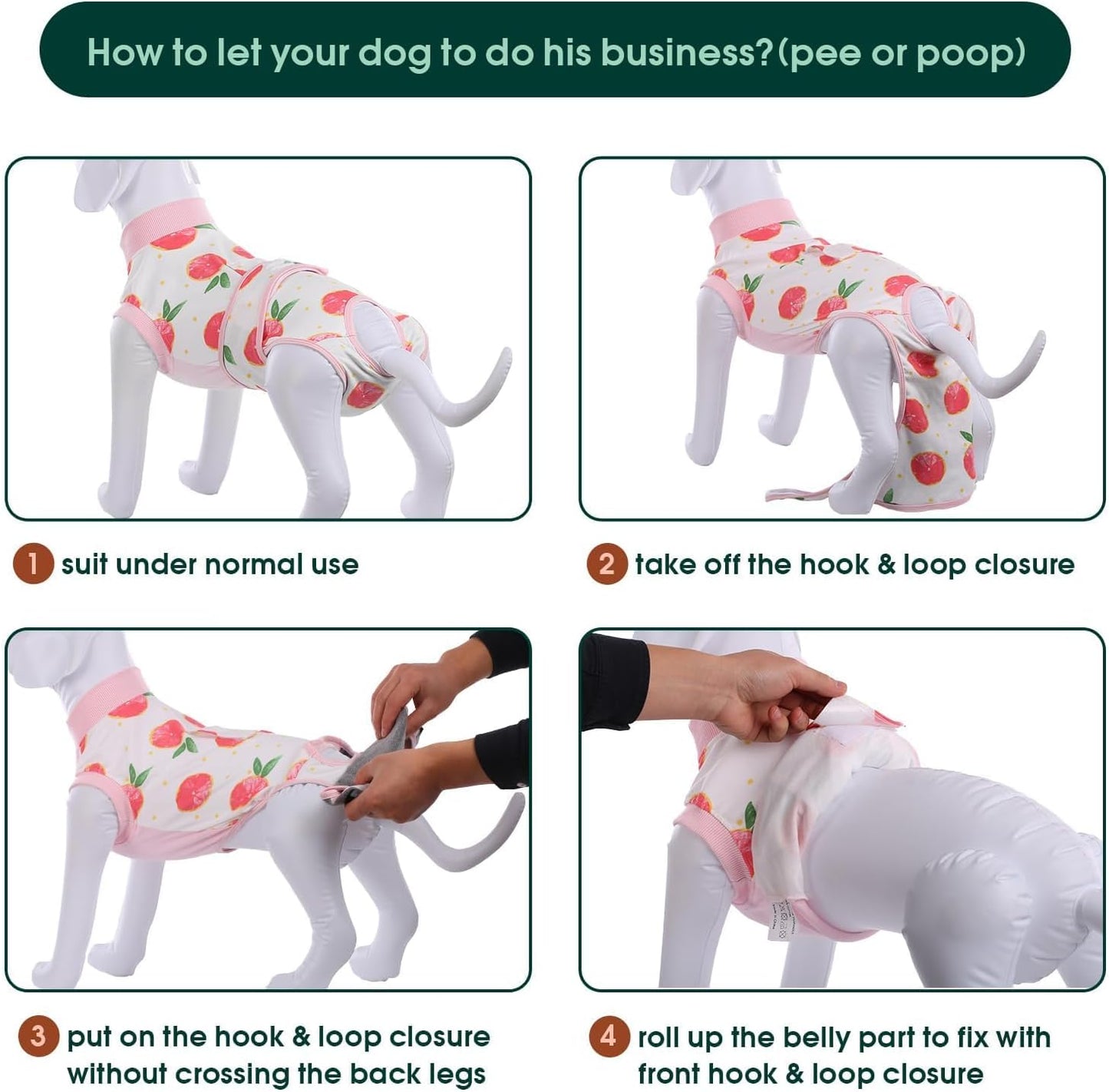 Recovery Suit for Dogs Cats after Surgery, Professional Pet Recovery Shirt Dog Abdominal Wounds Bandages, Substitute E-Collar & Cone,Prevent Licking Dog Onesies Pet Surgery Recovery Suit