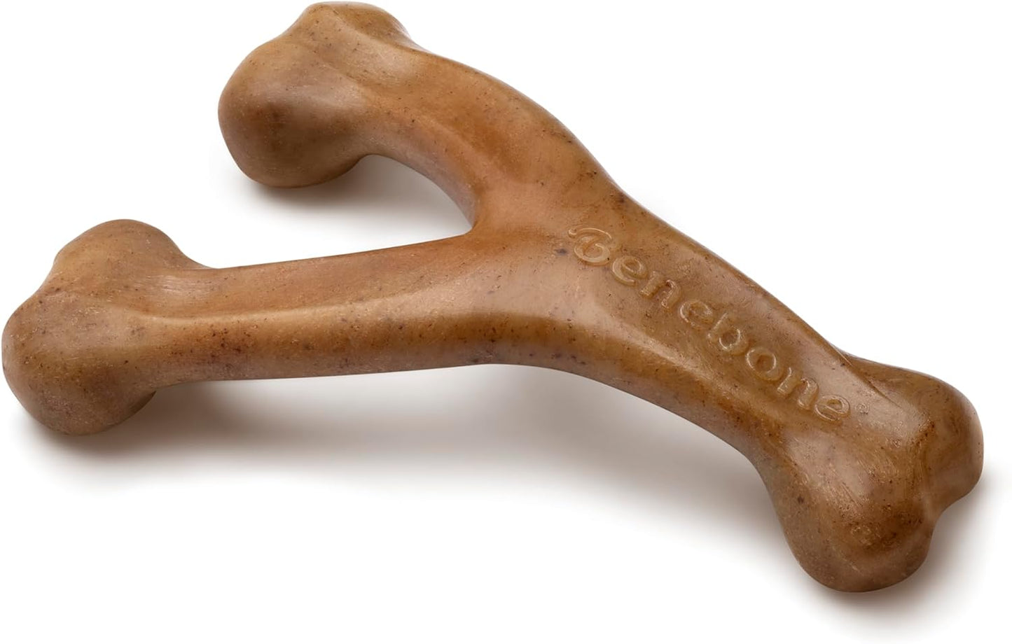 Wishbone Durable Dog Chew Toy for Aggressive Chewers, Duck, Made in USA, Large