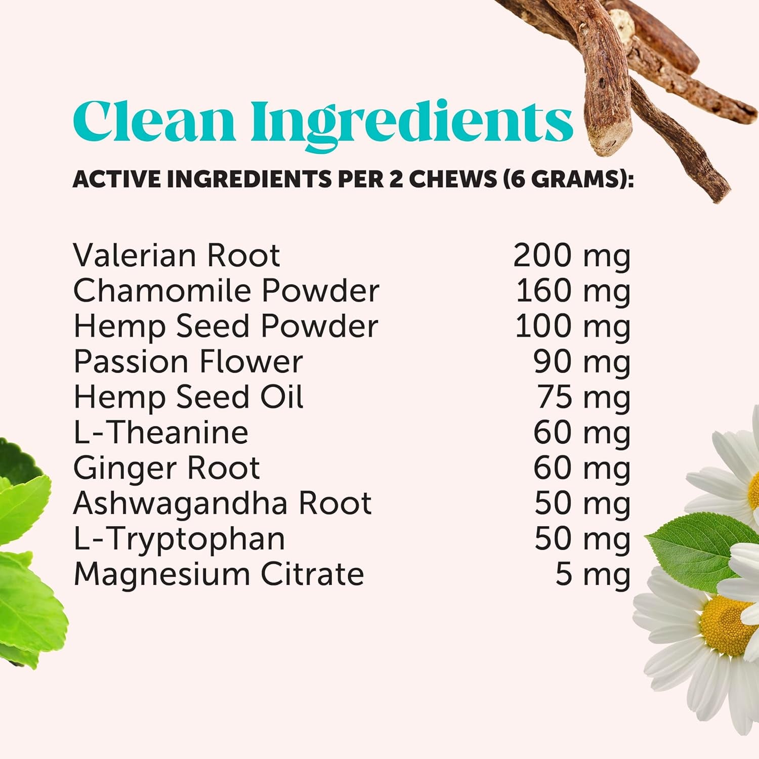 Natural Hemp Calming Chews for Dogs - Dog Anxiety Relief - Calming Aid Supplement with Valerian Root, Chamomile, + Magnesium - Stress, Separation & Thunder Support - (Chicken, 90 Count)