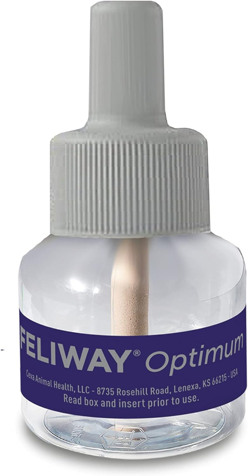 ® Optimum 30 Day Cat Calming Refill for Pheromone Diffuser, 48Ml - Helps Reduce Common Signs of Stress in Cats & Kittens, Enhanced Calming