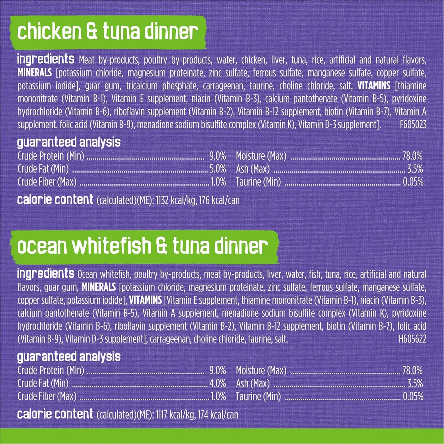Purina  Pate Wet Cat Food Variety Pack Seafood and Chicken Pate Favorites - 48 Ct. Can